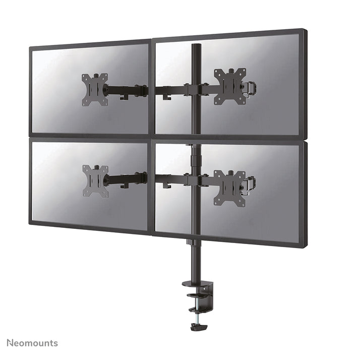 Neomounts FPMA-D550D4 schwaarz Full-Motion-Schreifdësch-Halterung fir 13-32 inch Schiermer - Schwaarz