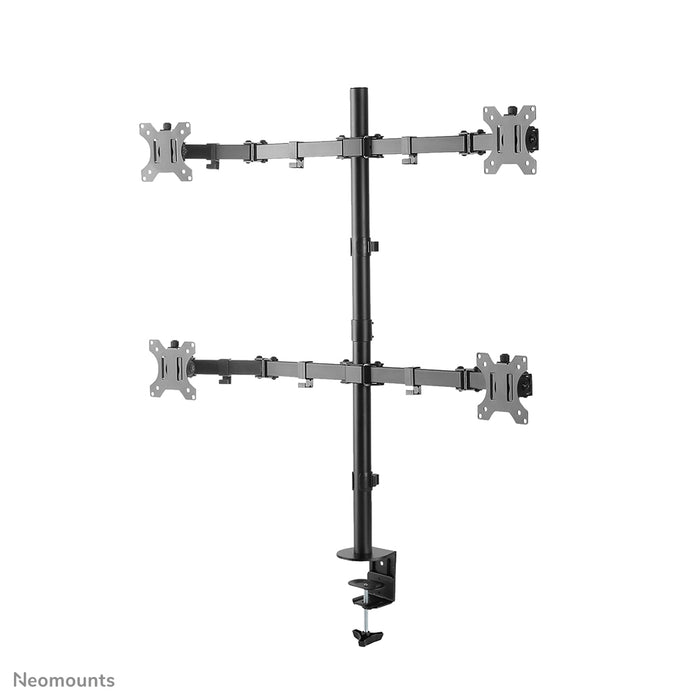 Neomounts FPMA-D550D4 schwaarz Full-Motion-Schreifdësch-Halterung fir 13-32 inch Schiermer - Schwaarz
