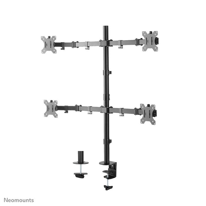 Neomounts FPMA-D550D4 schwaarz Full-Motion-Schreifdësch-Halterung fir 13-32 inch Schiermer - Schwaarz