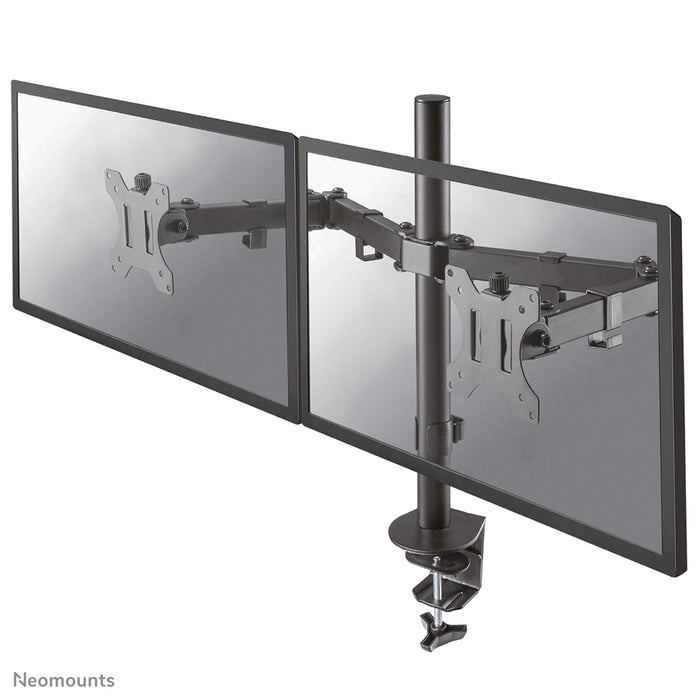 Neomounts FPMA-D550D schwaarz ass eng Schreifdësch-Halterung fir 2 Flachbildschiermer bis 32 inch - Schwaarz