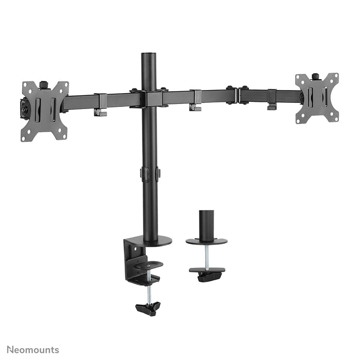 Neomounts FPMA-D550D schwaarz ass eng Schreifdësch-Halterung fir 2 Flachbildschiermer bis 32 inch - Schwaarz