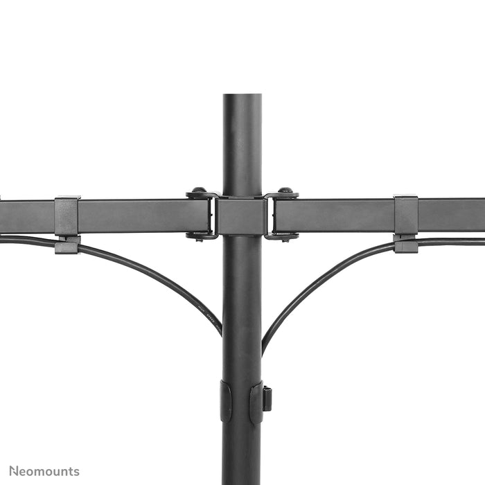 Neomounts FPMA-D550D schwaarz ass eng Schreifdësch-Halterung fir 2 Flachbildschiermer bis 32 inch - Schwaarz