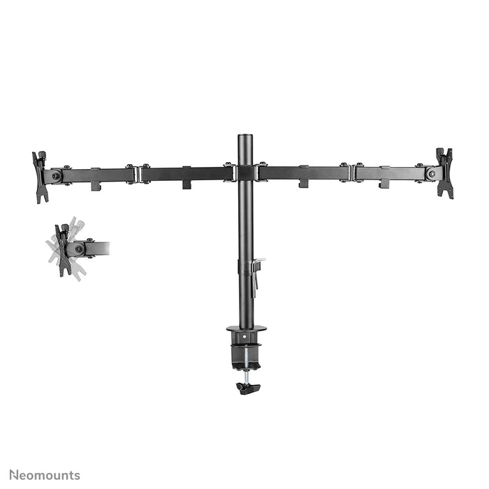 Neomounts FPMA-D550D schwaarz ass eng Schreifdësch-Halterung fir 2 Flachbildschiermer bis 32 inch - Schwaarz