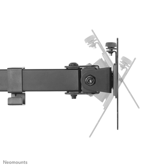Neomounts FPMA-D550D schwaarz ass eng Schreifdësch-Halterung fir 2 Flachbildschiermer bis 32 inch - Schwaarz