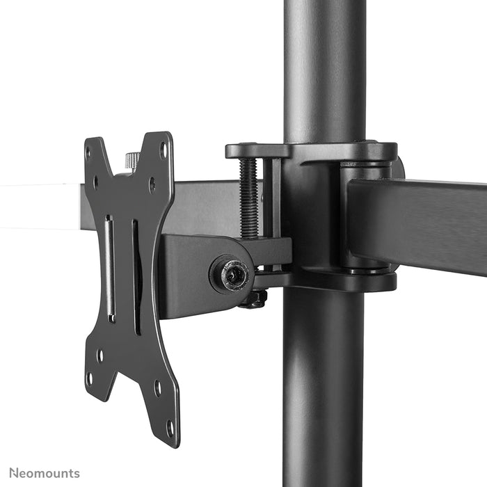 Neomounts FPMA-D550DD3 schwaarz Full-Motion-Schreifdëschstänn fir 13-27 inch Schiermer - Schwaarz