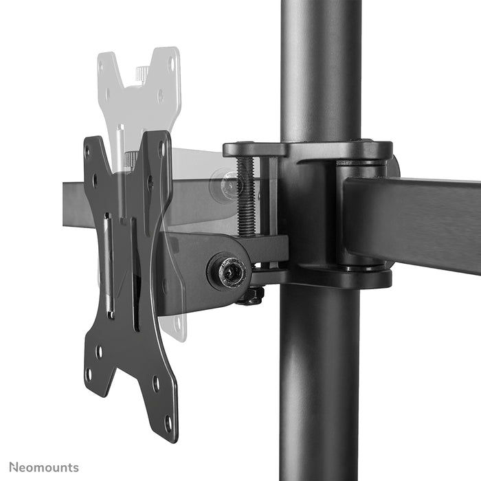 Neomounts FPMA-D550DD3 schwaarz Full-Motion-Schreifdëschstänn fir 13-27 inch Schiermer - Schwaarz