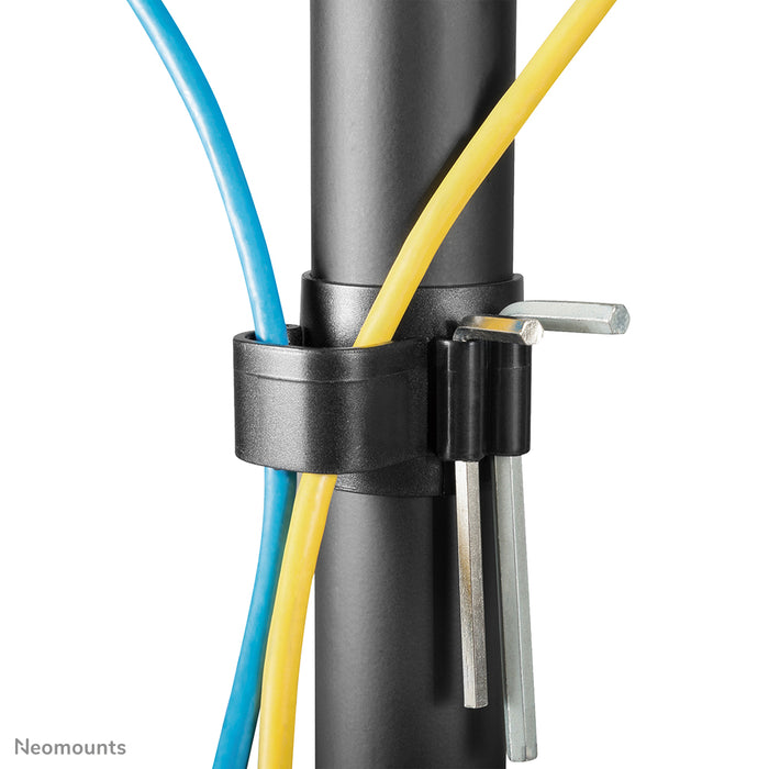 Neomounts FPMA-D550DD3 schwaarz Full-Motion-Schreifdëschstänn fir 13-27 inch Schiermer - Schwaarz