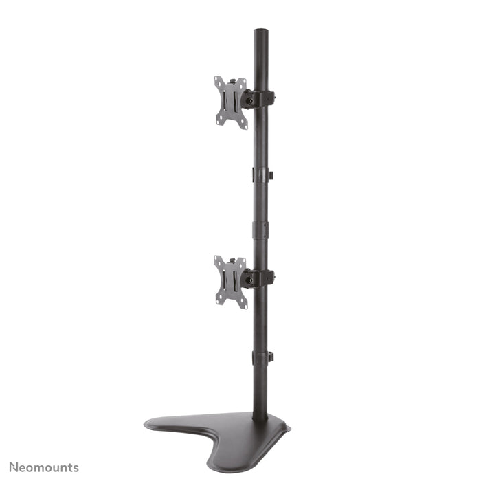Neomounts FPMA-D550DDV schwaarz ass eng Schreifdësch-Halterung fir 2 Flachbildschiermer bis 32 inch.