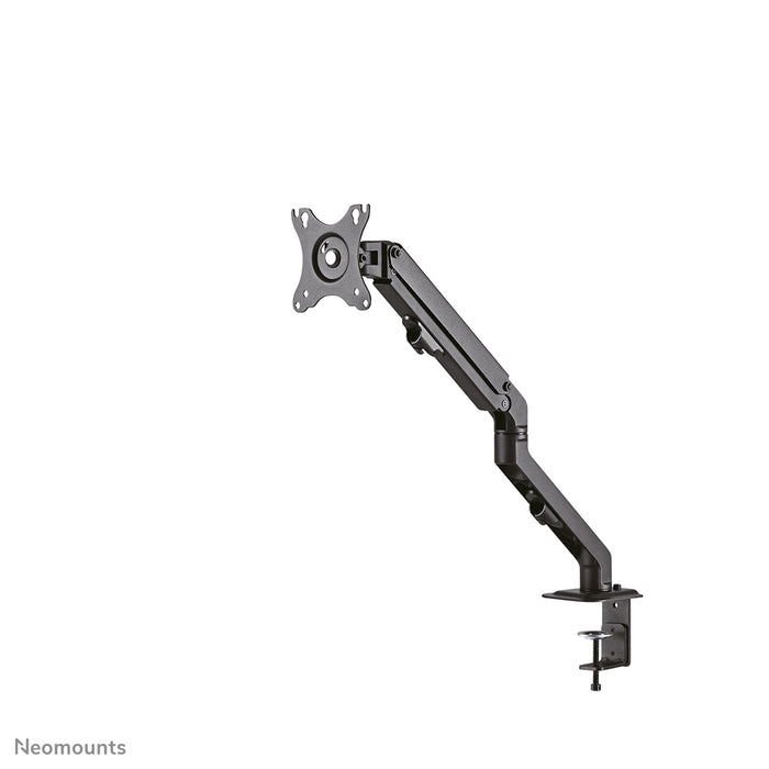 Neomounts FPMA-D650 schwaarz ass eng Full-Motion-Schreifdësch-Halterung fir Schiermer bis 27 (69 cm).
