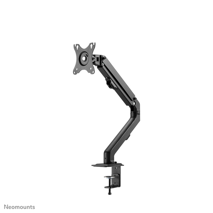 Neomounts FPMA-D650 schwaarz ass eng Full-Motion-Schreifdësch-Halterung fir Schiermer bis 27 (69 cm).