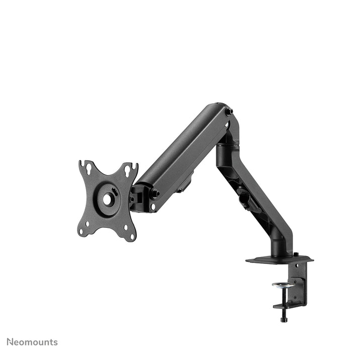 Neomounts FPMA-D650 schwaarz ass eng Full-Motion-Schreifdësch-Halterung fir Schiermer bis 27 (69 cm).