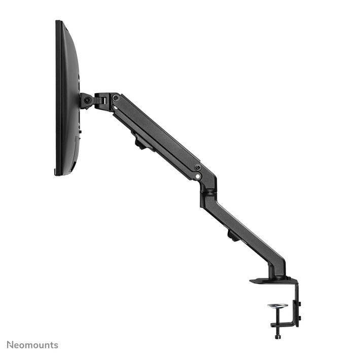 Neomounts FPMA-D650 schwaarz ass eng Full-Motion-Schreifdësch-Halterung fir Schiermer bis 27 (69 cm).