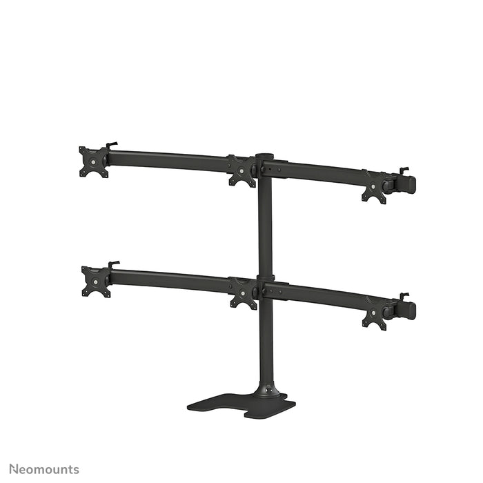 Neomounts FPMA-D700DD6 ass eng Schreifdësch-Halterung fir 6 Flachbildschiermer bis 27 inch (69 cm).