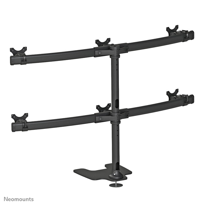 Neomounts FPMA-D700DD6 ass eng Schreifdësch-Halterung fir 6 Flachbildschiermer bis 27 inch (69 cm).