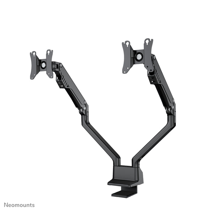 Neomounts FPMA-D750D schwaarz ass eng Schreifdësch-Halterung mat Gasfeder fir Flachbildschiermer bis 32 inch (81 cm).