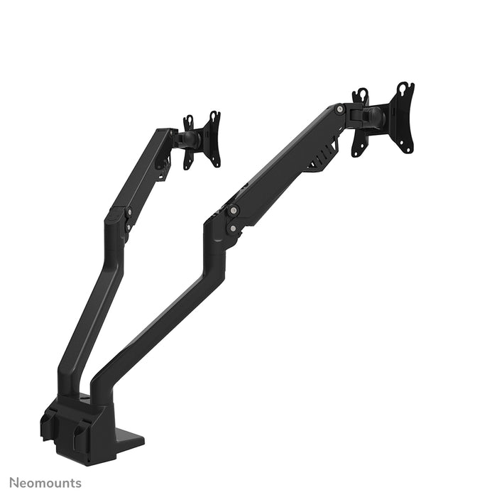 Neomounts FPMA-D750D schwaarz ass eng Schreifdësch-Halterung mat Gasfeder fir Flachbildschiermer bis 32 inch (81 cm).