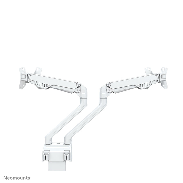Neomounts FPMA-D750D Wäiss ass eng Bureaustäip mat Gasfieder fir Flat Screens bis t/m 32 inch (81 cm).