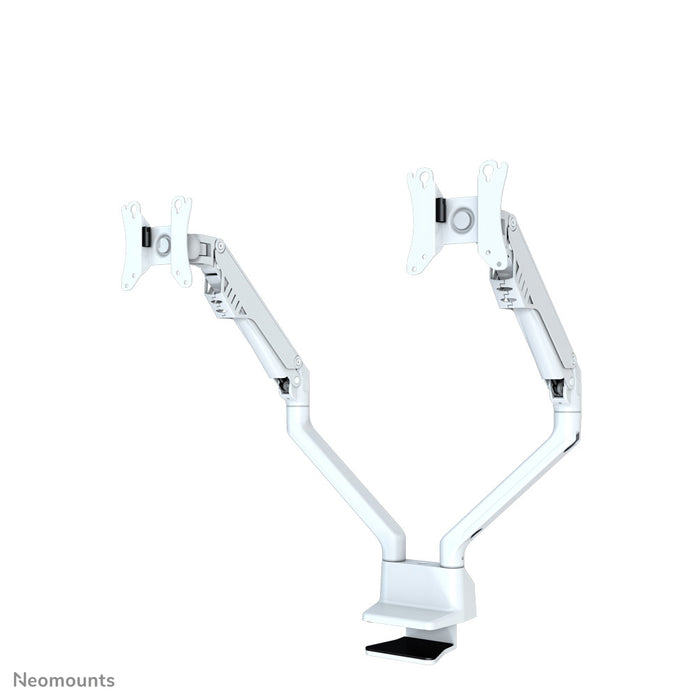 Neomounts FPMA-D750D Wäiss ass eng Bureaustäip mat Gasfieder fir Flat Screens bis t/m 32 inch (81 cm).