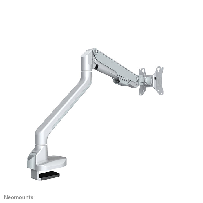 Neomounts FPMA-D750 Sëlwer ass eng Bureaustäip mat Gasfieder fir Flat Screens bis t/m 32 inch (81 cm).