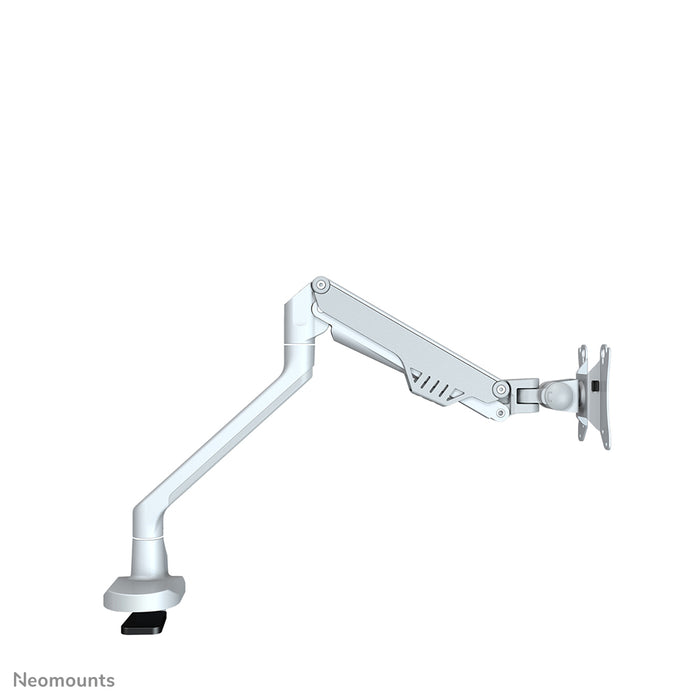 Neomounts FPMA-D750 Sëlwer ass eng Bureaustäip mat Gasfieder fir Flat Screens bis t/m 32 inch (81 cm).