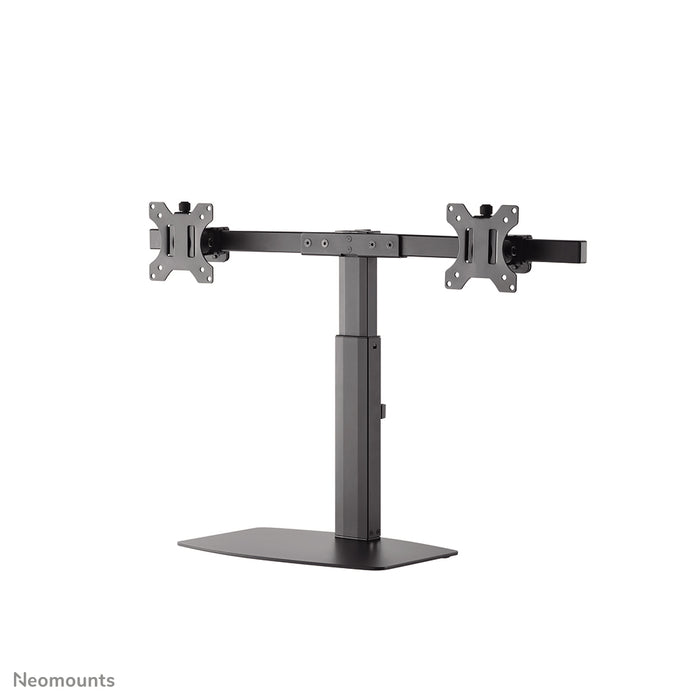 Neomounts FPMA-D865D Schwaarz ass eng Bureaustäip fir zwee Flat Screens bis t/m 27 inch (69 cm).