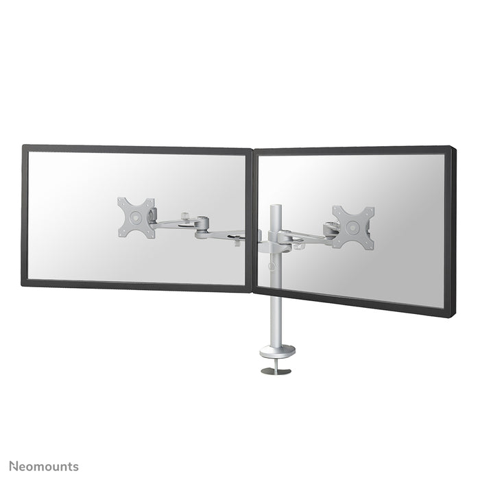Neomounts FPMA-D935DG ass eng Bureaustäip fir 2 Flat Screens bis t/m 27 inch (69 cm).