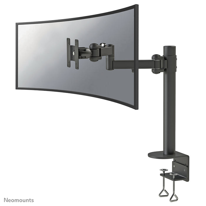Neomounts FPMA-D960 SchwaarzPLUS ass eng Bureaustäip mat 3 Dréipunkten fir Curved Screens bis t/m 49 inch (124 cm).