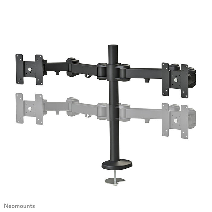 Neomounts FPMA-D960DG ass eng Bureaustäip fir 2 Flat Screens bis t/m 27 inch (69 cm).