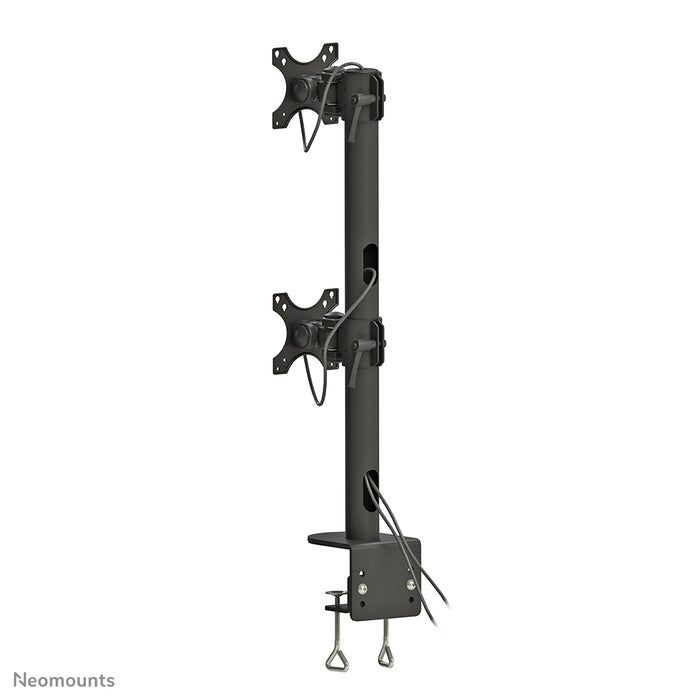Neomounts FPMA-D960DV SchwaarzPLUS ass eng Bureaustäip fir zwee Curved Screens bis t/m 49 inch (124 cm) - Schwaarz