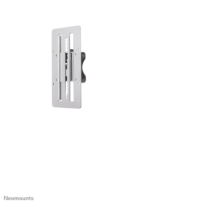 Neomounts FPMA-LIFT100 ass en Adapter, deen eng gestufte Héichtverstellung op VESA 75/100-Halterunge erméiglecht.