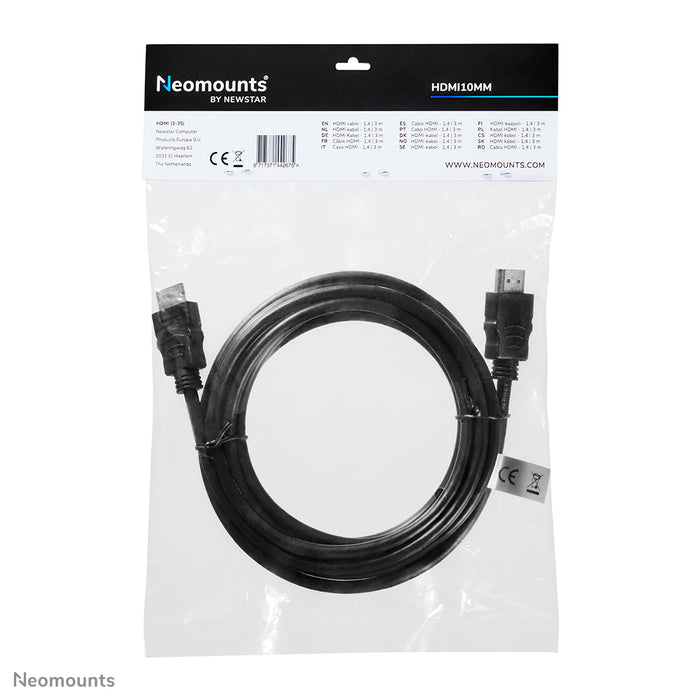 HDMI 1.4 Kabel, High Speed, HDMI 19 Pins M/M, 3 Meter
