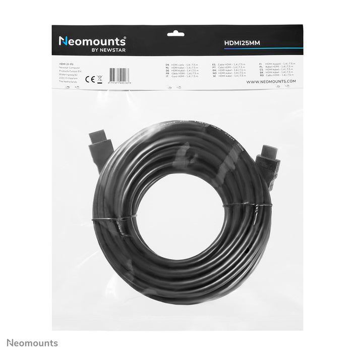 HDMI 1.4 Kabel, High Speed, HDMI 19 Pins M/M, 7,5 Meter