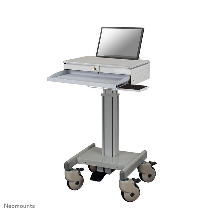 Neomounts MED-M100 ass eng verréckelbar Aarbechtsplaz fir Laptop, Tastatur a Maus.