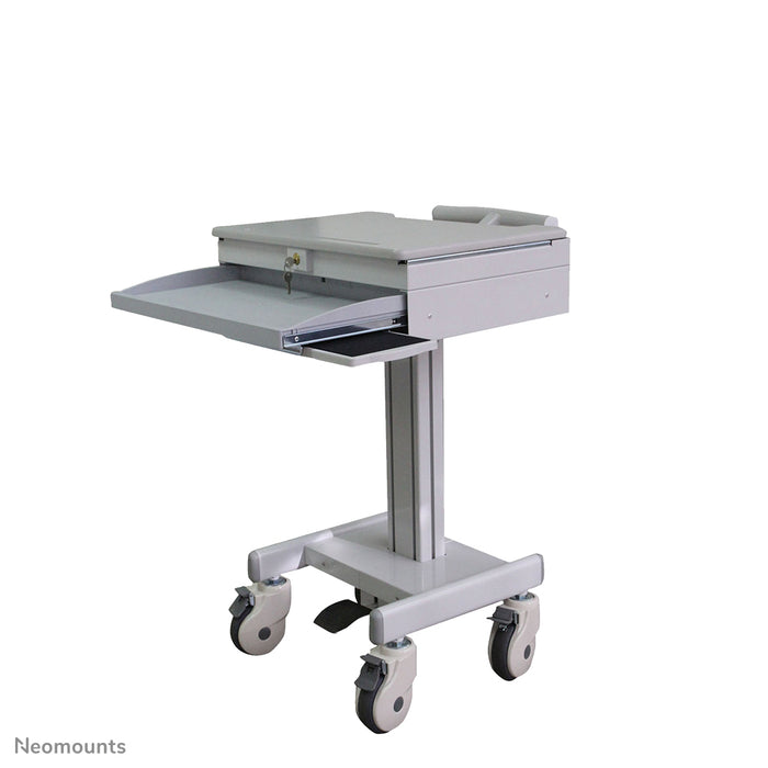 Neomounts MED-M100 ass eng verréckelbar Aarbechtsplaz fir Laptop, Tastatur a Maus.