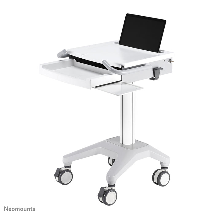 Neomounts MED-M200 ass eng verréckelbar Aarbechtsplaz fir Laptop, Tastatur a Maus.