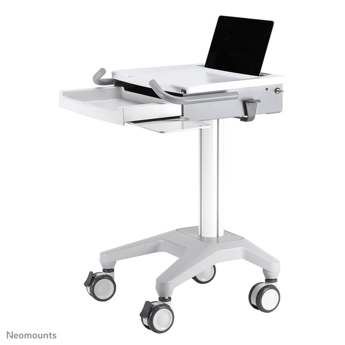 Neomounts MED-M200 ass eng verréckelbar Aarbechtsplaz fir Laptop, Tastatur a Maus.