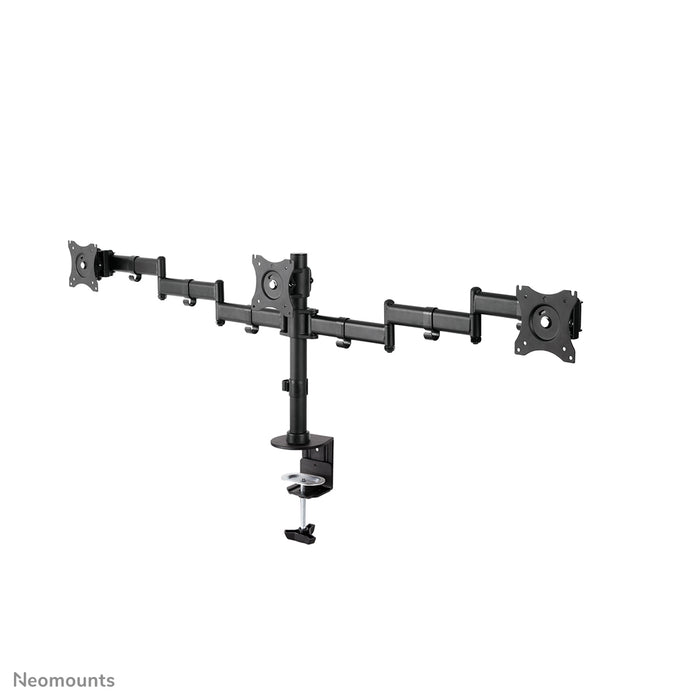 Neomounts NM-D135D3 schwaarz ass eng Schreifdësch-Halterung fir 3 Flatscreens bis 27 inch (69 cm).