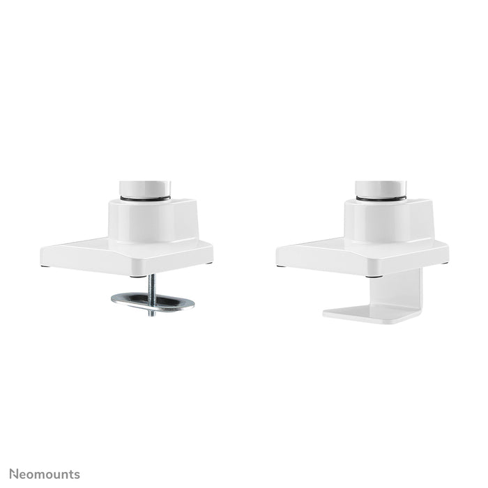 Neomounts NM-D775 wäissPLUS ass eng gasgefiedert Schreifdësch-Halterung fir Curved Monitore bis 49 inch (124 cm) - Wäiss
