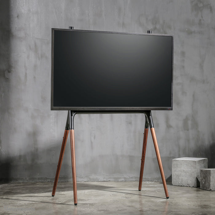 Neomounts NM-M1000 schwaarz ass e Miwwel fir Flat-Screens bis 70 inch (178 cm).