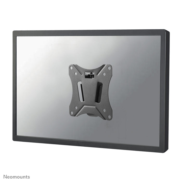 Neomounts NM-W25 schwaarz ass eng flaach Wandstëtzt fir Flat-Screens bis 30 inch.