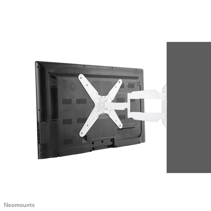 Neomounts NM-W440 wäiss ass eng Wandstëtzt mat 3 Dréipunkten fir Flat-Screens bis 55 inch (140 cm).