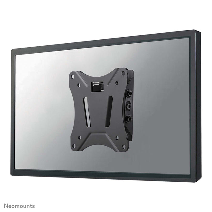 Neomounts NM-W60 schwaarz ass eng kipbar Wandstëtzt fir Flat-Screens bis 30 inch.