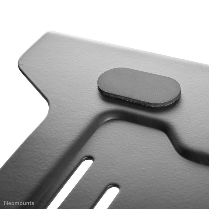 Neomounts NOTEBOOK-V200 ass eng universell Halterung fir Notebooks. Montage op VESA 75/100.
