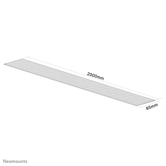 Neomounts NS-CS200 wäiss ass eng flexibel Kabelstrëmp (Längt: 200 cm, Breet 8.5 cm) - Wäiss