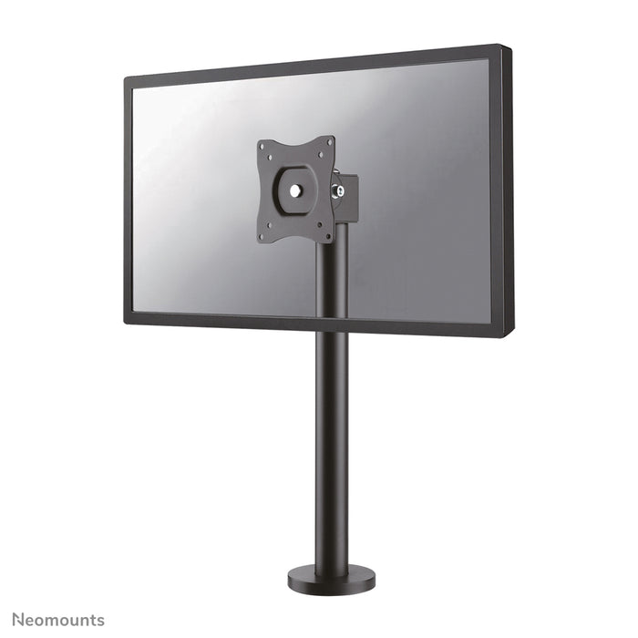 Neomounts NS-DPOS100 schwaarz ass eng Schreifstëtzt mat engem Dréipunkt fir Flat-Screens bis 32 inch.