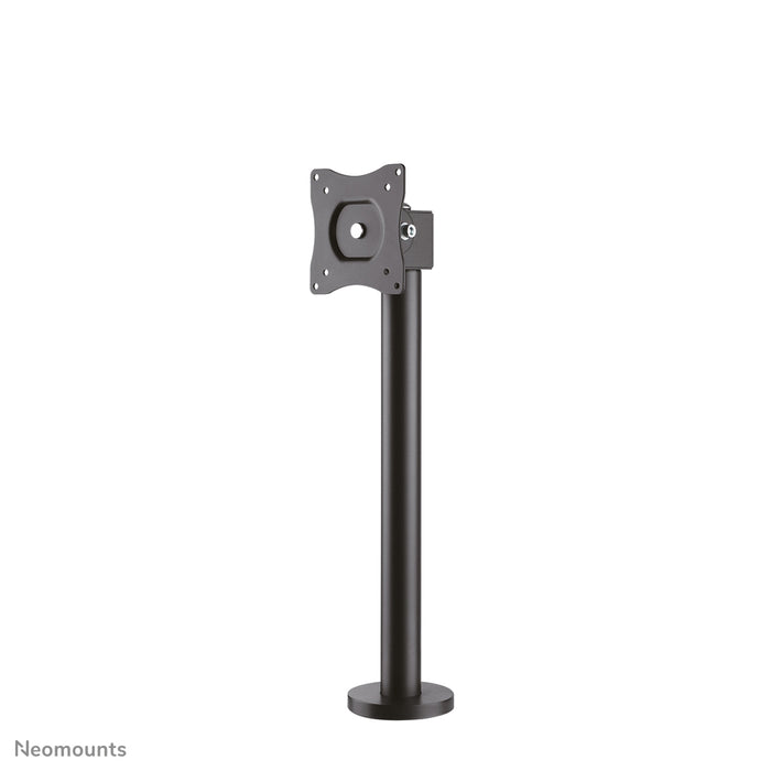 Neomounts NS-DPOS100 schwaarz ass eng Schreifstëtzt mat engem Dréipunkt fir Flat-Screens bis 32 inch.