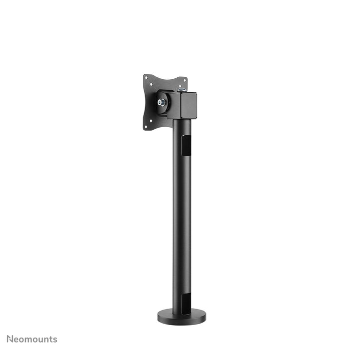 Neomounts NS-DPOS100 schwaarz ass eng Schreifstëtzt mat engem Dréipunkt fir Flat-Screens bis 32 inch.