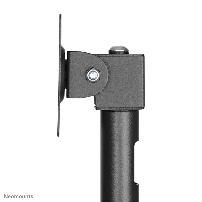 Neomounts NS-DPOS100 schwaarz ass eng Schreifstëtzt mat engem Dréipunkt fir Flat-Screens bis 32 inch.