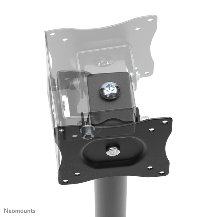 Neomounts NS-DPOS100 schwaarz ass eng Schreifstëtzt mat engem Dréipunkt fir Flat-Screens bis 32 inch.