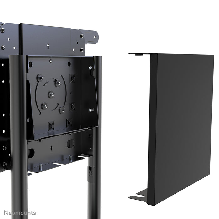 Neomounts NS-M1250 schwaarz ass e verréckelbare Miwwel fir Flat-Screens bis 70 inch (178 cm). Inkl. Laptop-Plack - Schwaarz